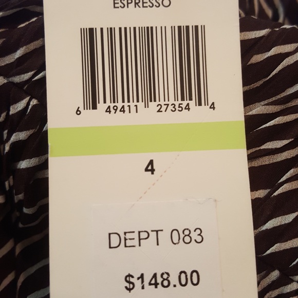 NEW WITH TAGS Max and Cleo Espresso Halter Dress - Picture 3 of 8